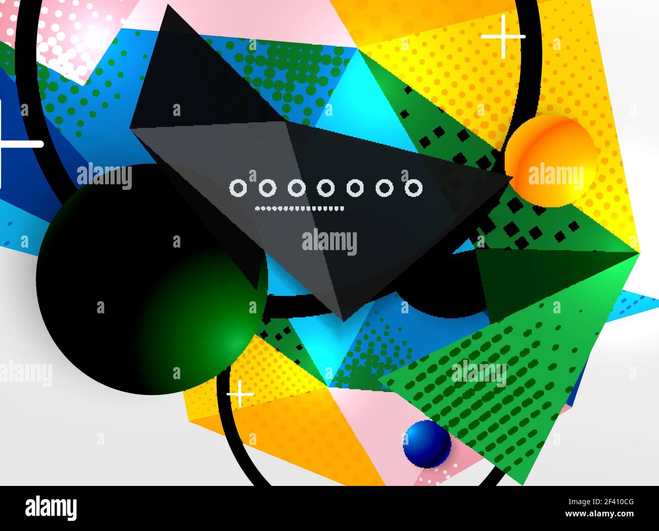 Tirangular Composition Vector color geometric abstract composition, triangular and polygonal ...