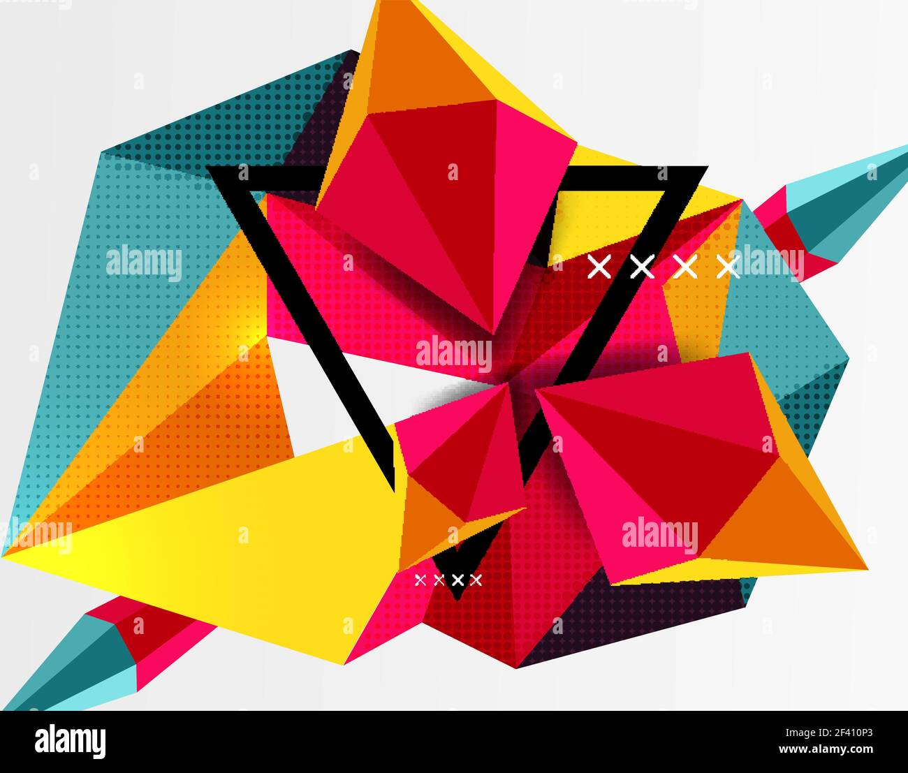 3d polygonal elements abstract background. 3d polygonal elements ...