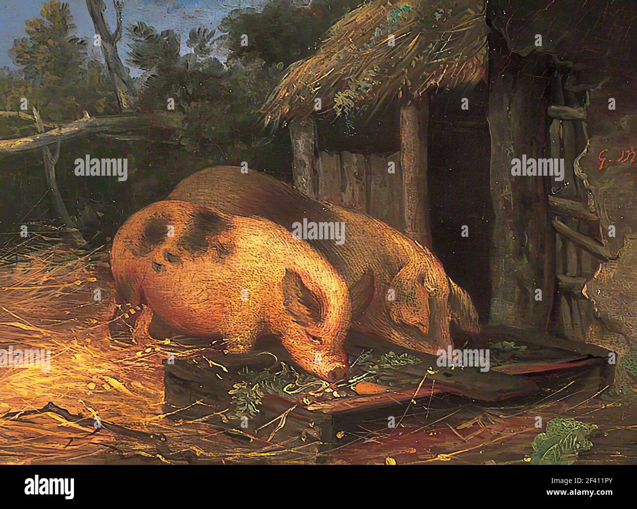 Джордж Морланд художник свиньи