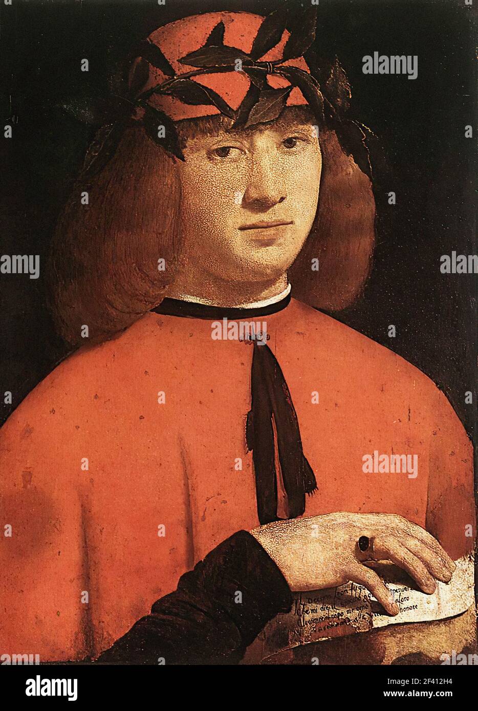 Giovanni Antonio Boltraffio - Portrait Gerolamo Casio 1495 Stock Photo ...