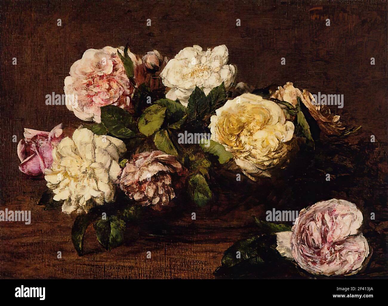 Roses 1883 by Henri Fantin-Latour Stock Photo - Alamy