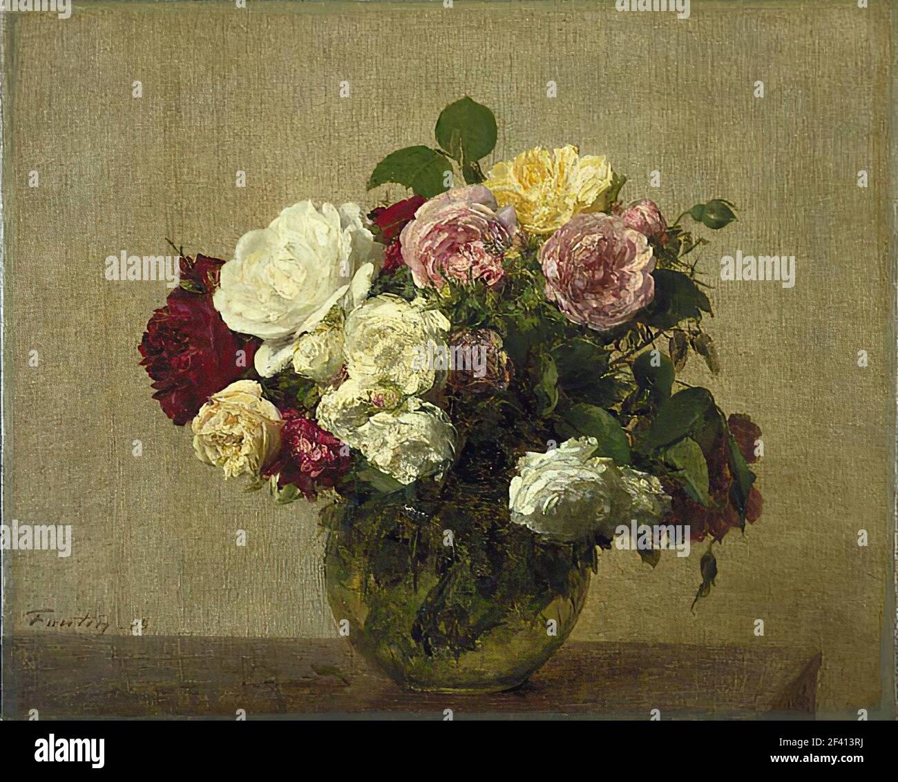 Henri Fantin-Latour - Roses 1885 1 1885 Stock Photo - Alamy