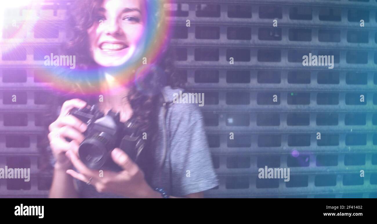 Portrait teenage girl light leak hi-res stock photography and images - Alamy