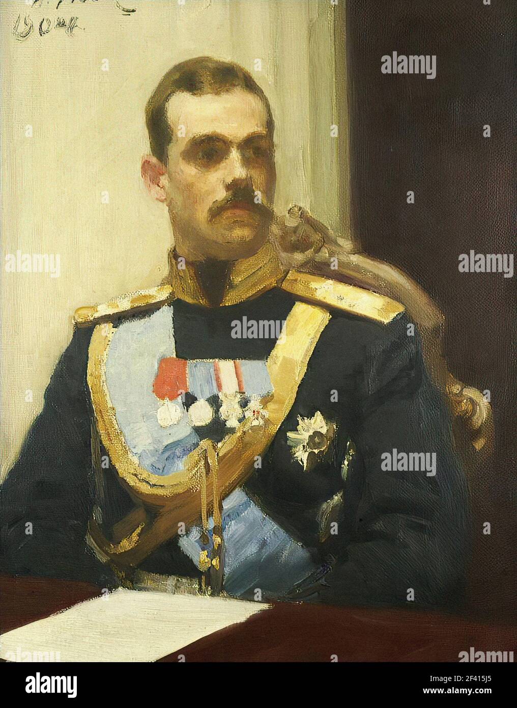 Ilya Repin Portrait Member State Council Grand Prince Mikhail