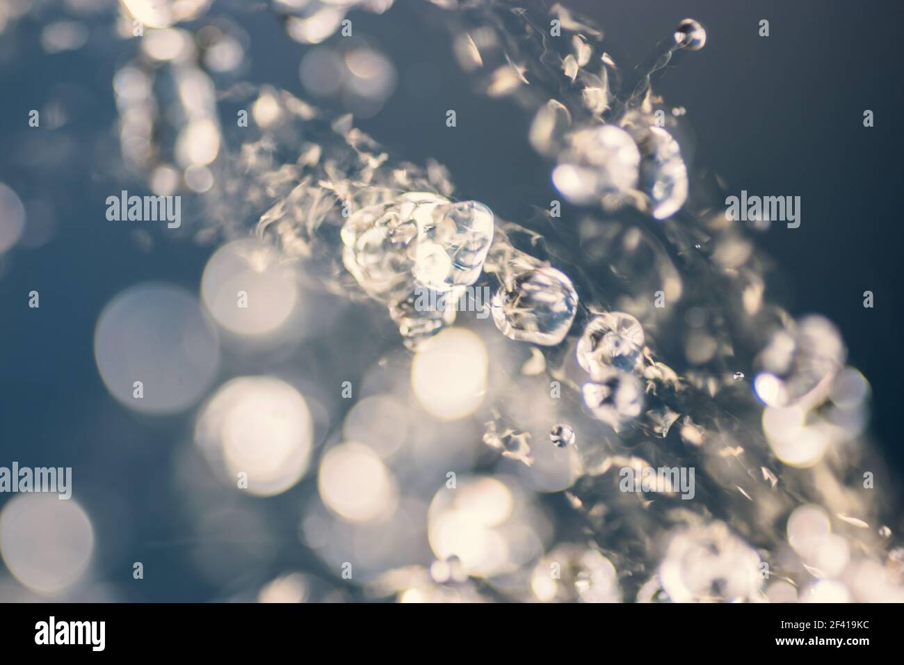 Water splash freezed in air Stock Photo