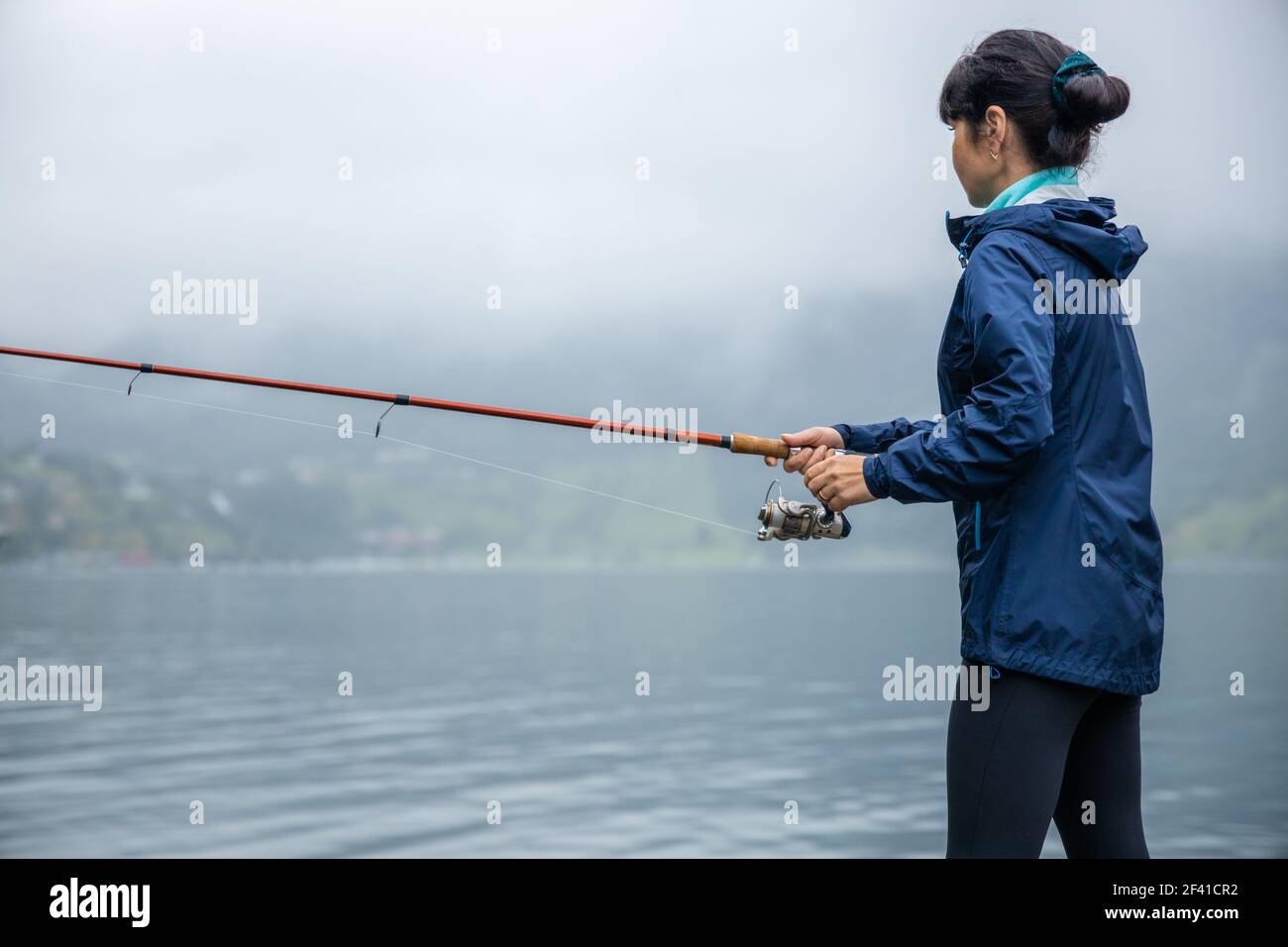Rods, Reels, and a Big Net stock photo. Image of sound - 256281588