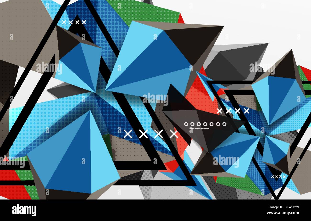 3d polygonal elements abstract background. 3d polygonal elements ...