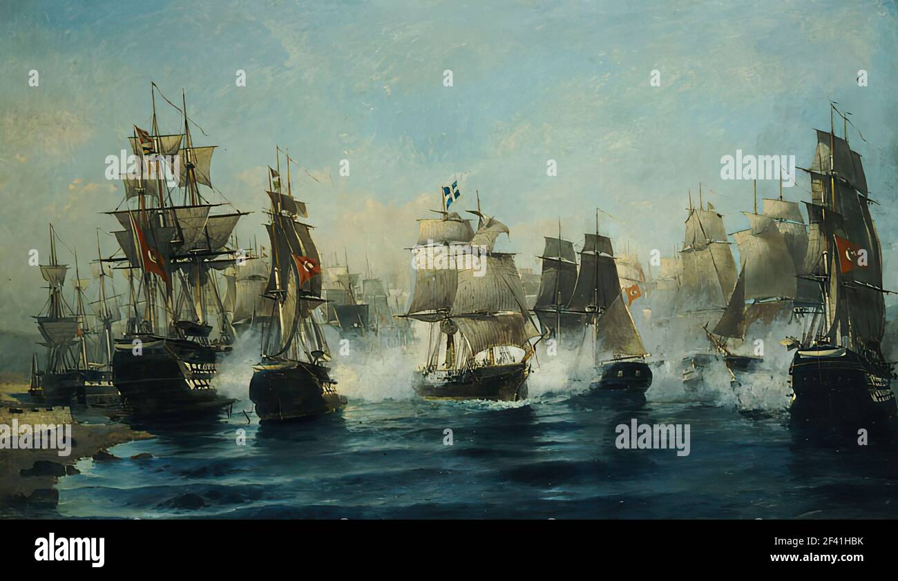Konstantinos Volanakis - 1894 Stock Photo - Alamy