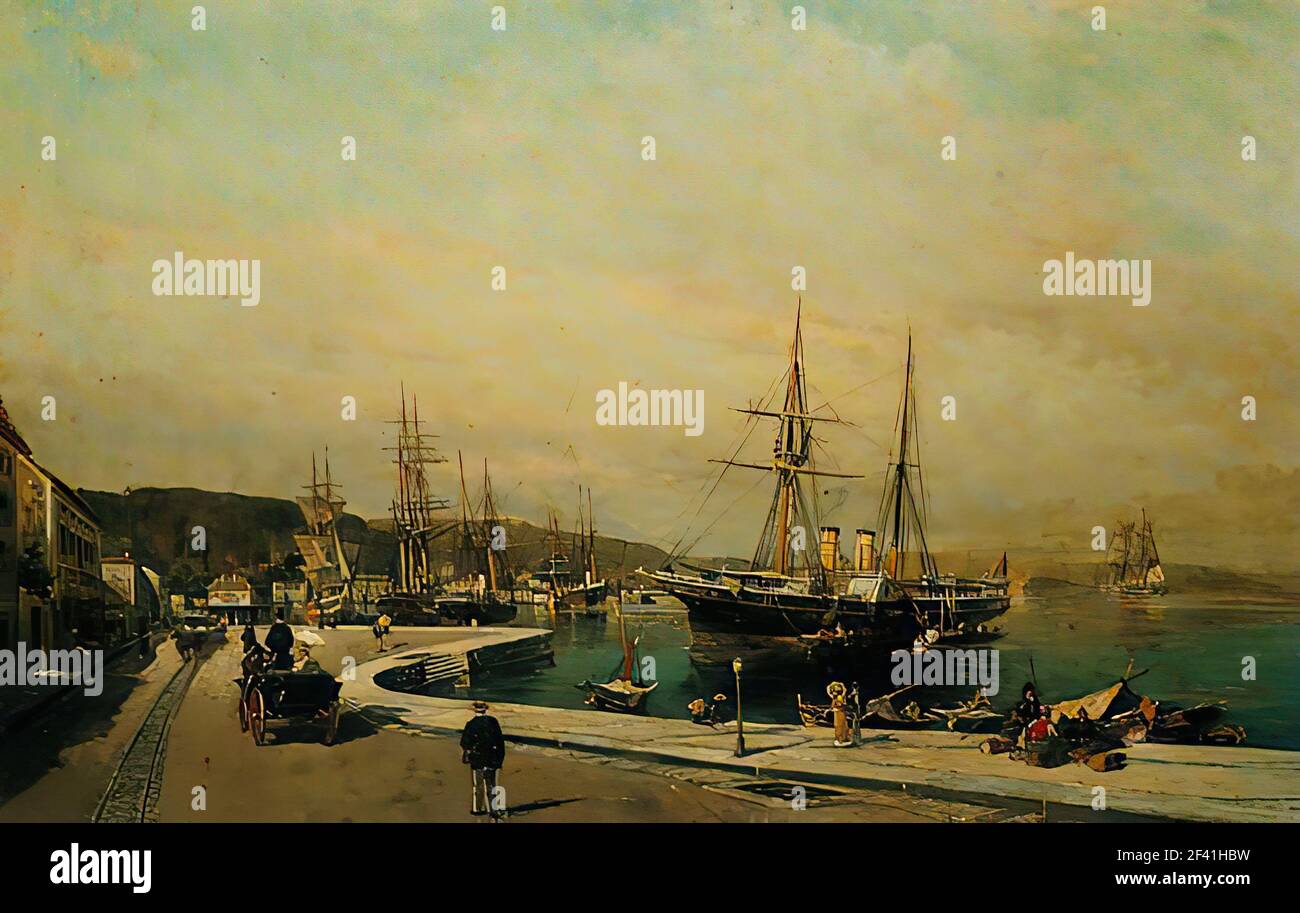 Konstantinos Volanakis - Port Volos Stock Photo - Alamy