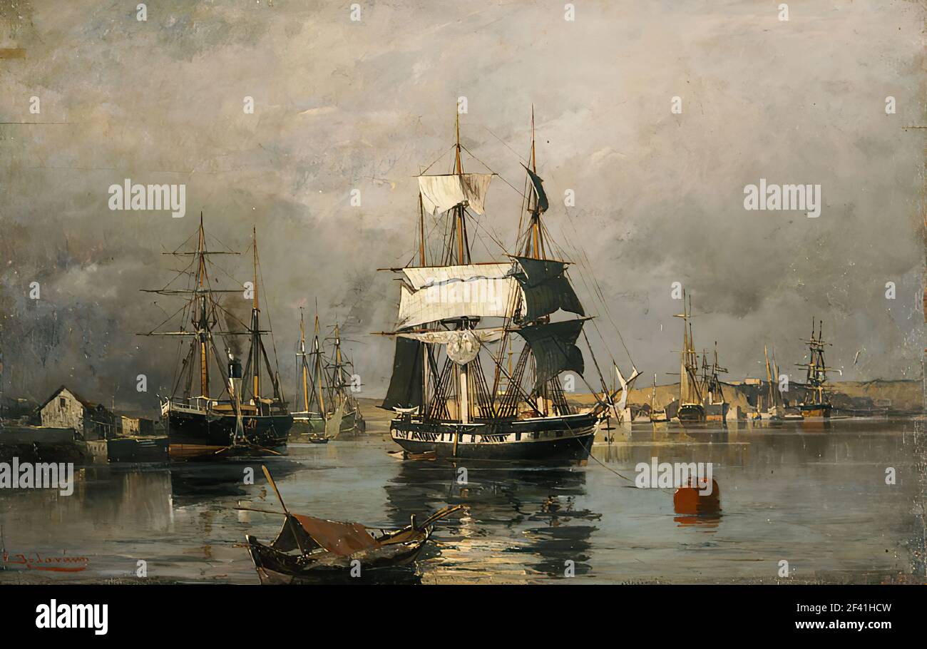 Konstantinos Volanakis - 1883 1885 C 1885 Stock Photo - Alamy