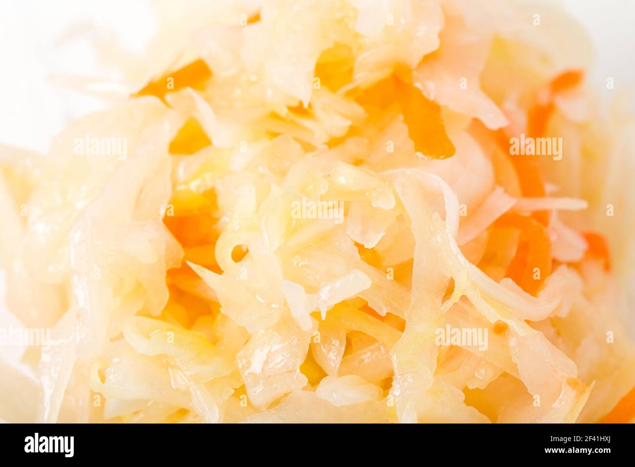 Delicious sauerkraut. Macro. Photo can be used as a whole background