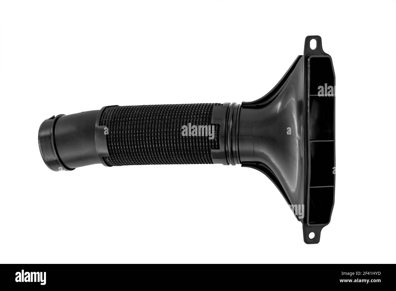 new car engine air intake on white background Stock Photo Alamy