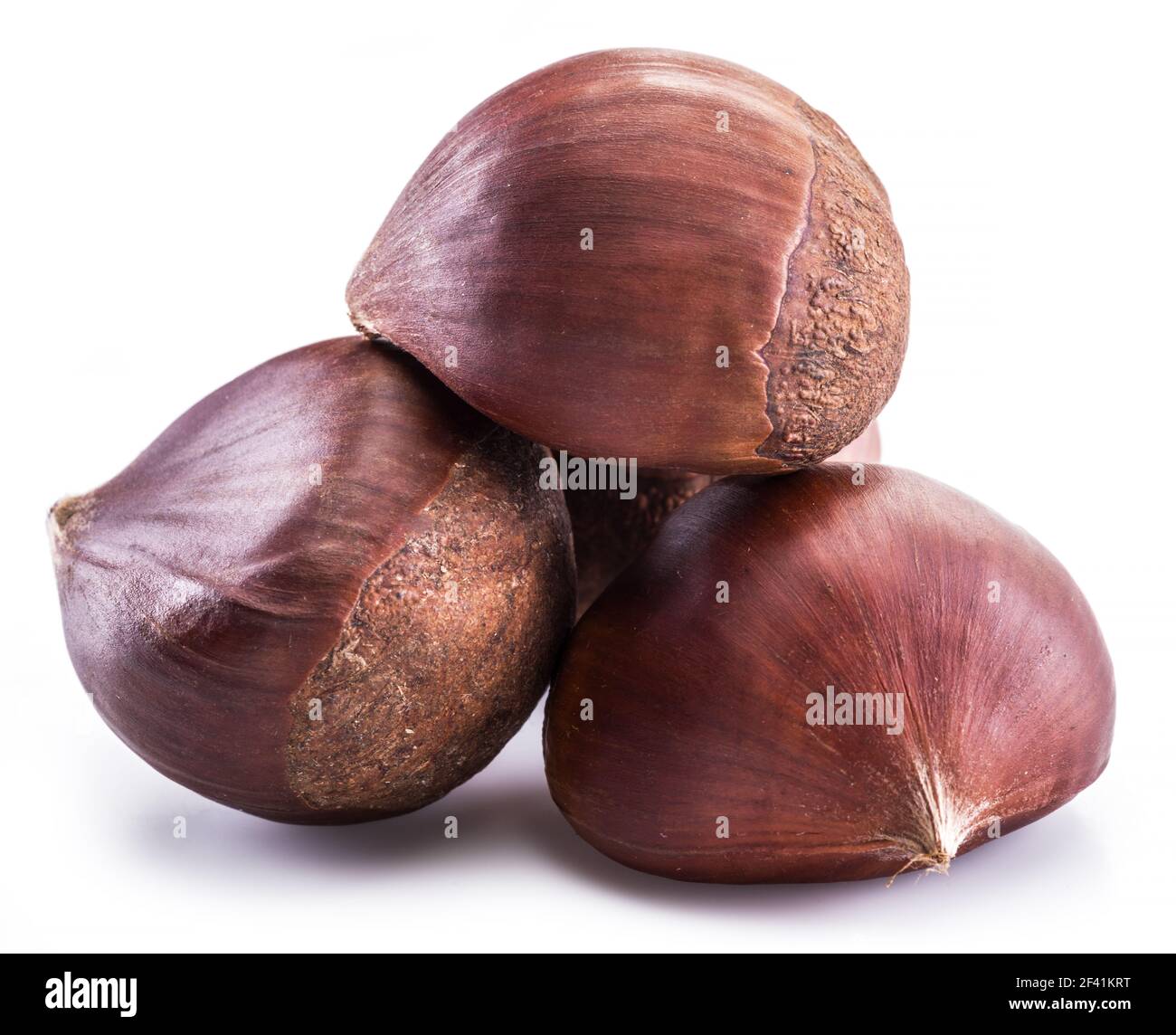 Raw peeled edible chestnut fruits isolated on white background Stock Photo Alamy