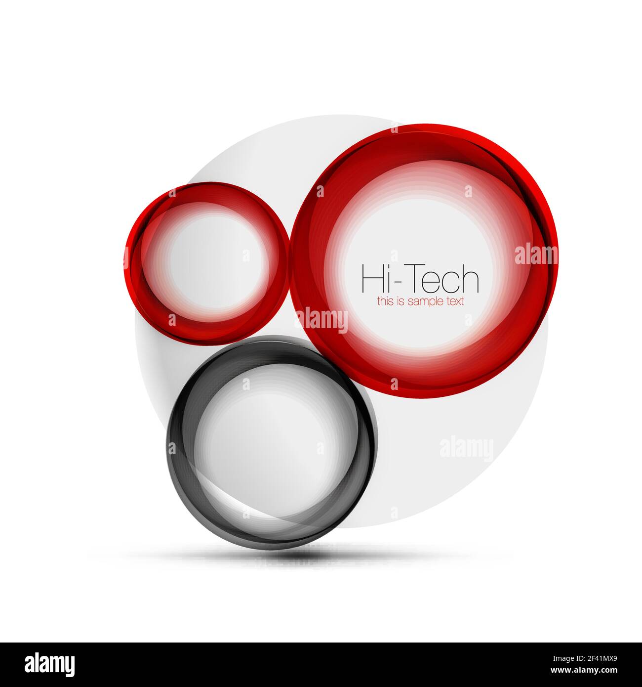 Circle web layout - digital techno spheres - web banner, button or icon with text. Glossy swirl color abstract circle design, hi-tech futuristic symbol with color rings and grey metallic element. Circle web layout - digital techno spheres - web banner, button or icon with text. Glossy swirl color abstract circle design, hi-tech futuristic symbol with color rings and grey metallic element. Vector illustration Stock Vector