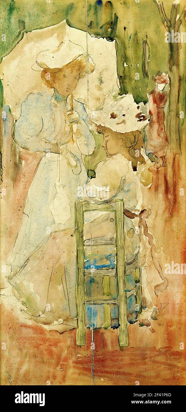 Two women painting park hi-res stock photography and images - Alamy