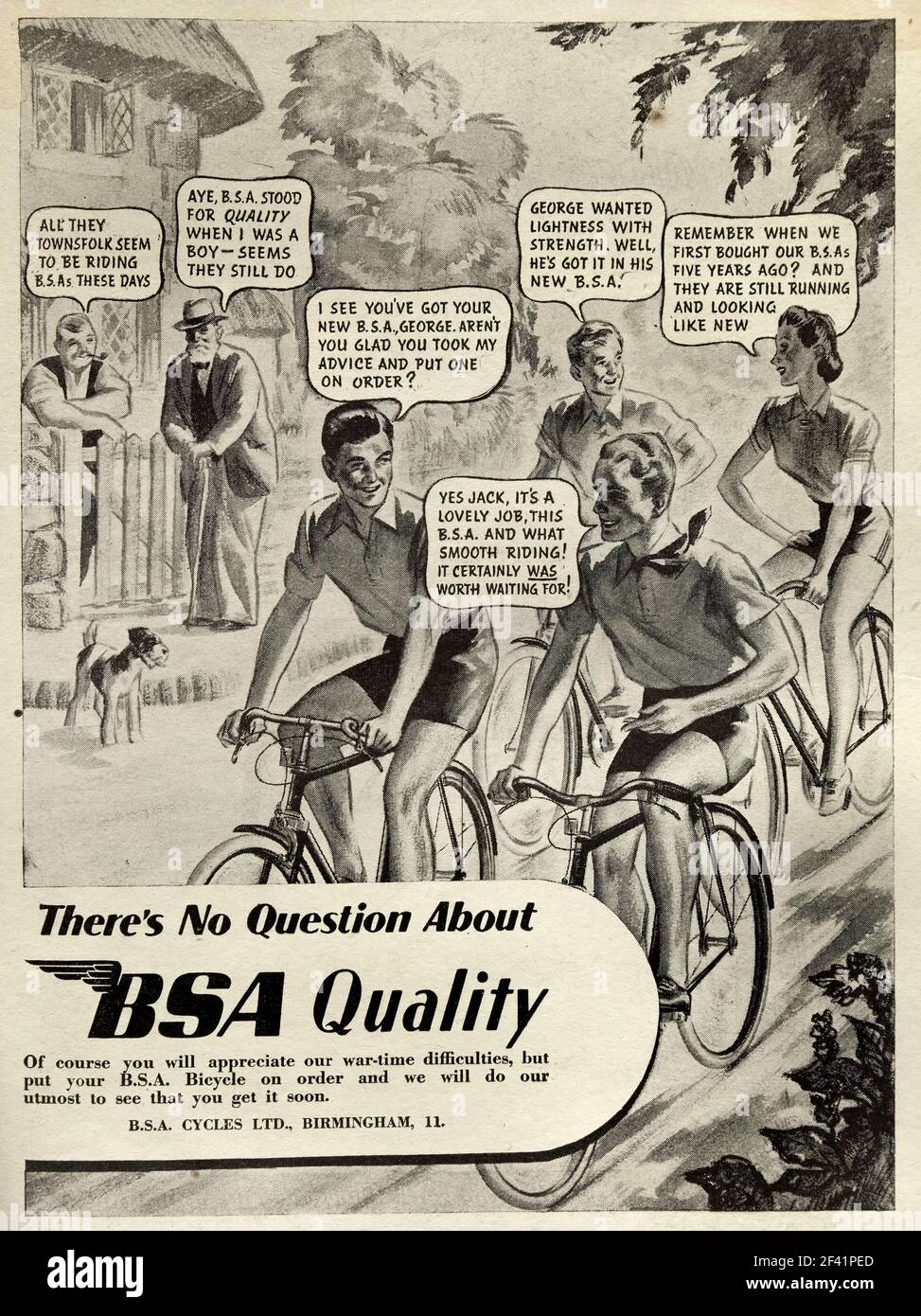 Bsa bike advert hi-res stock photography and images - Alamy