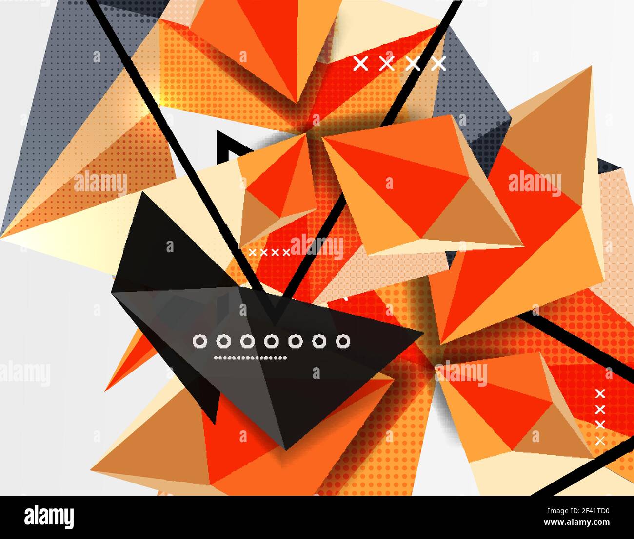 3d polygonal elements abstract background. 3d polygonal elements abstract background, textured vector modern template Stock Vector