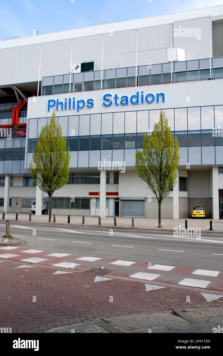 Eindhoven, Netherlands 04-11-2009 name and logo of the Philips Stadium Stock Photo
