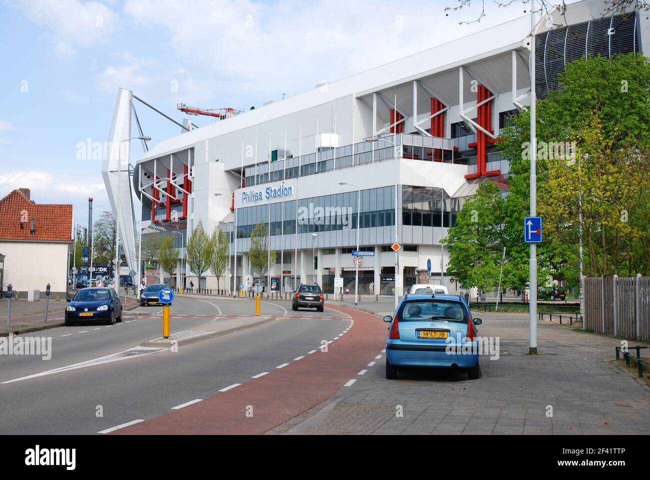 Eindhoven, Netherlands 04-11-2009 philips stadion architecture and traffic Stock Photo