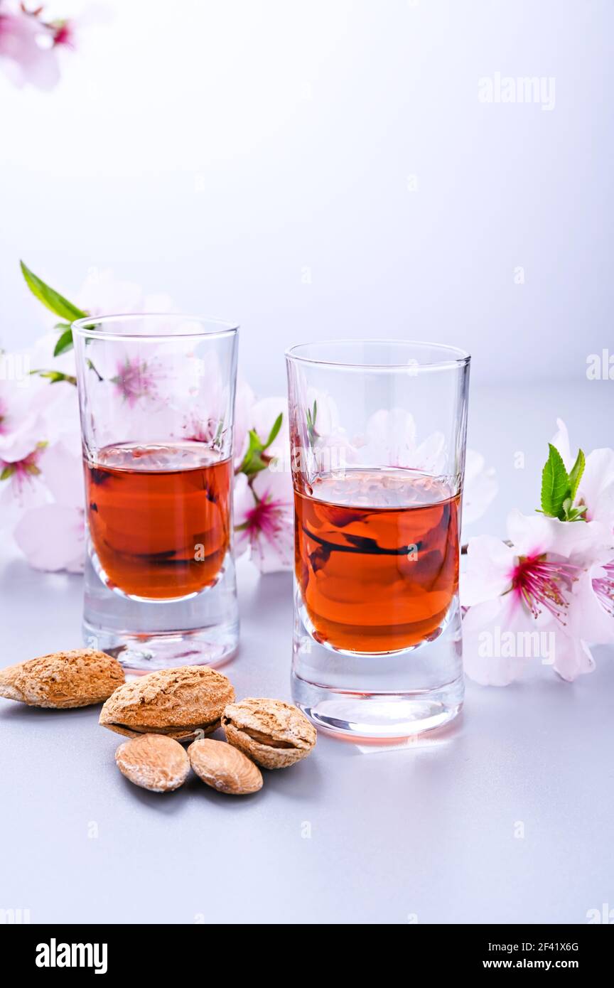 almond liquor. The traditional strong drink in italy to complete the