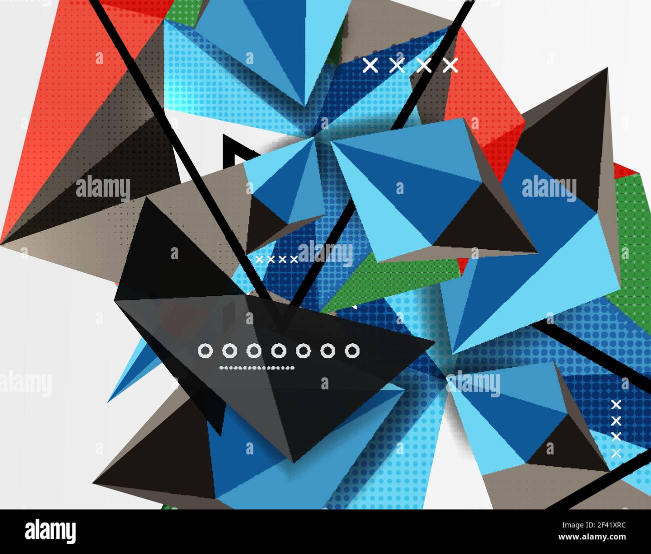 3d polygonal elements abstract background. 3d polygonal elements abstract background, textured vector modern template Stock Vector