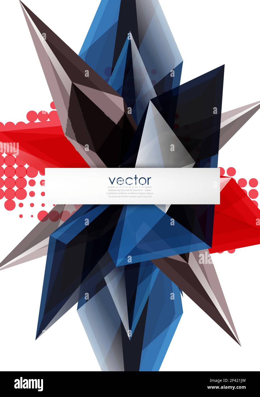 Colorful blooming crystals vector abstract background. Colorful ...