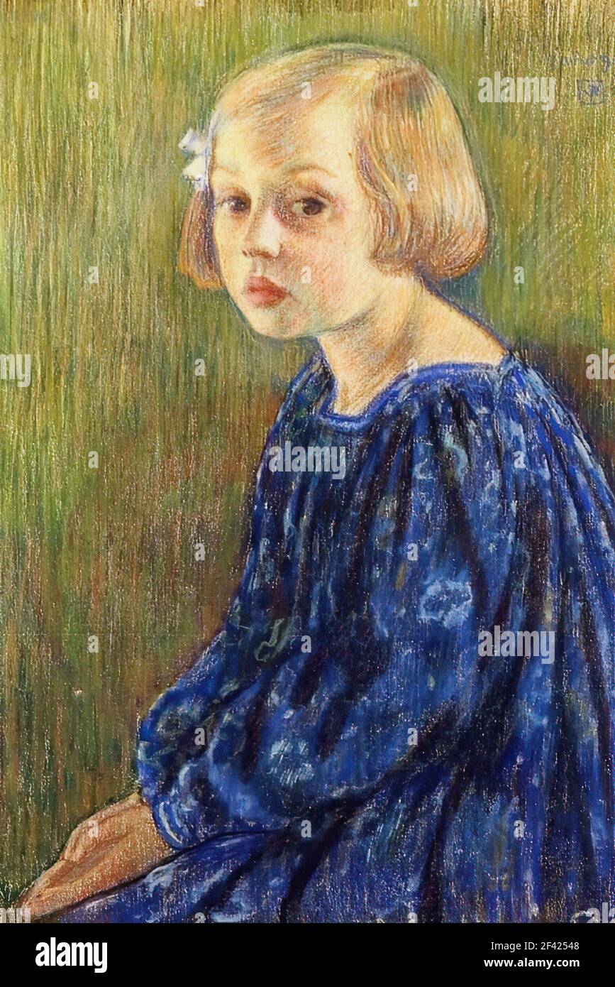 Theo Van Rysselberghe Portrait Elizabeth Van Theo Van Rysselberghe
