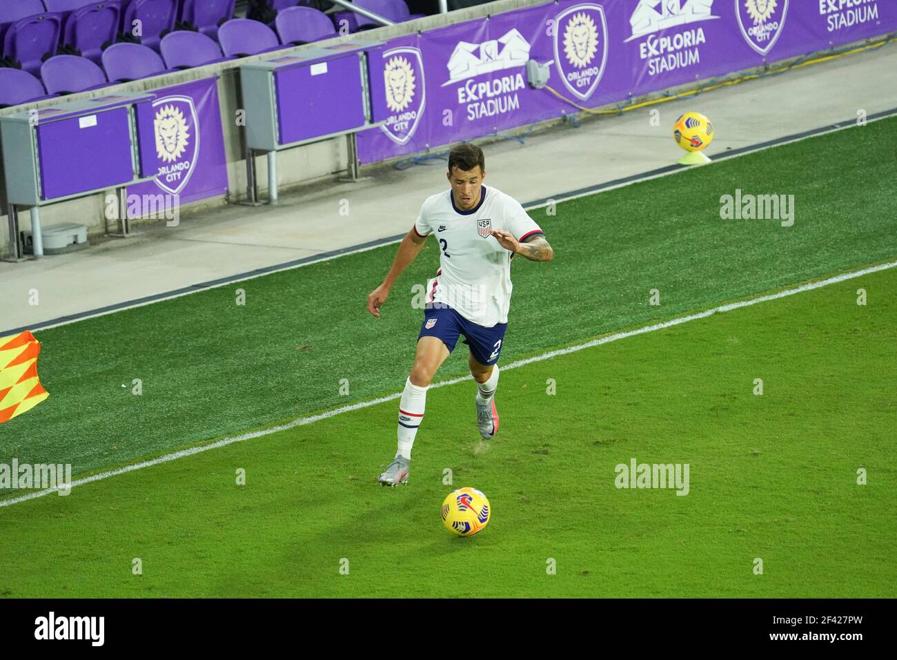 Orlando, Florida, USA, January 31, 2021, USA face Trinidad and Tobago in an International Friendly Match.  (Photo Credit:  Marty Jean-Louis) Stock Photo