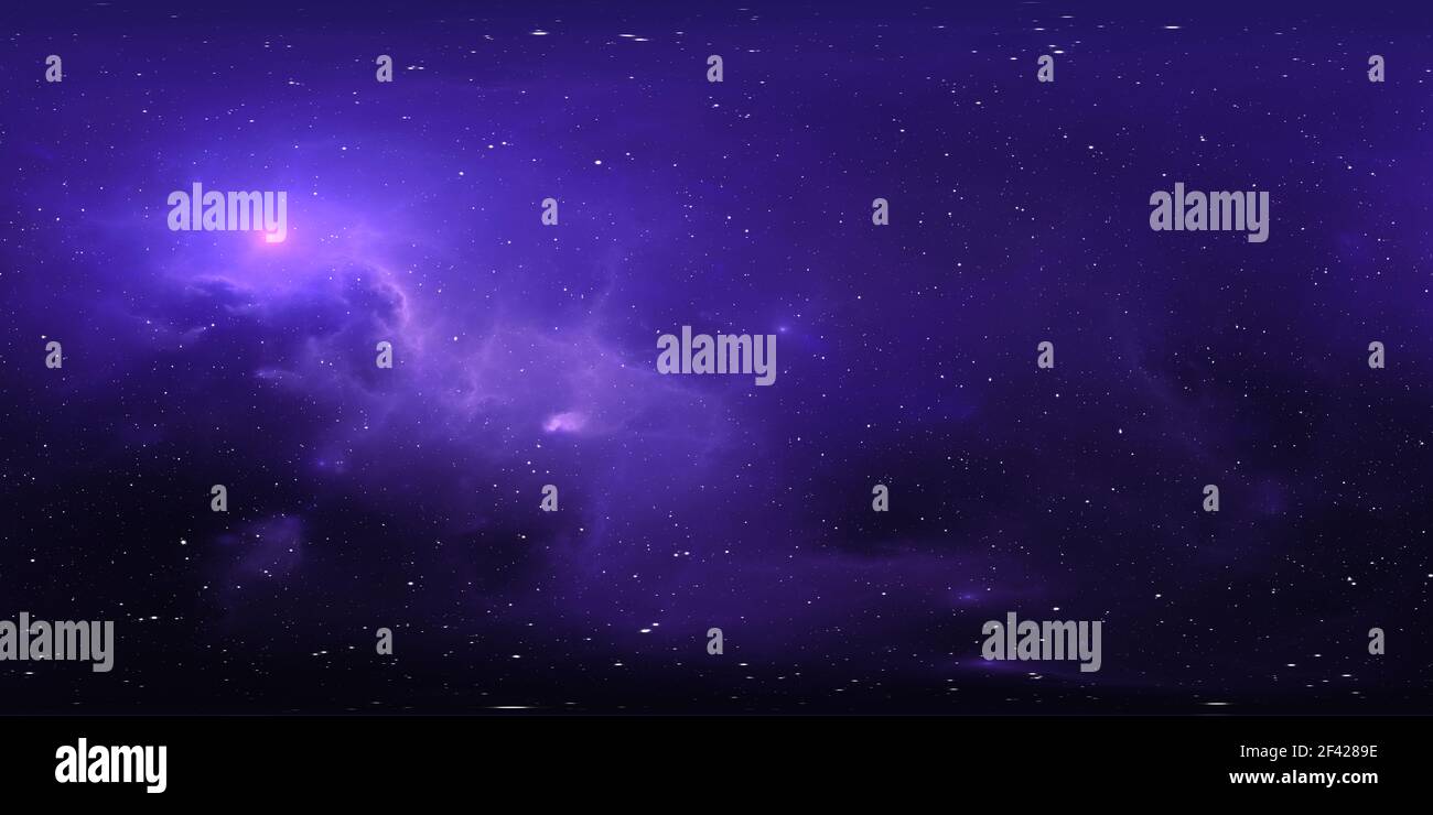 360 Equirectangular Background 360 degree equirectangular projection space background with nebula and ...