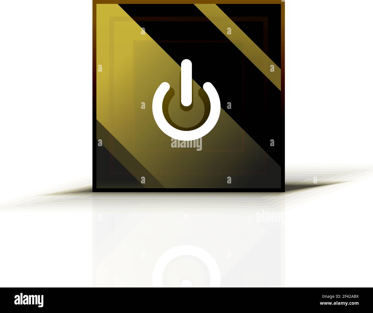 Power button icon, start symbol, web design UI or application design element. Power button icon, start symbol, web design UI or application design element. Vector illustration Stock Vector