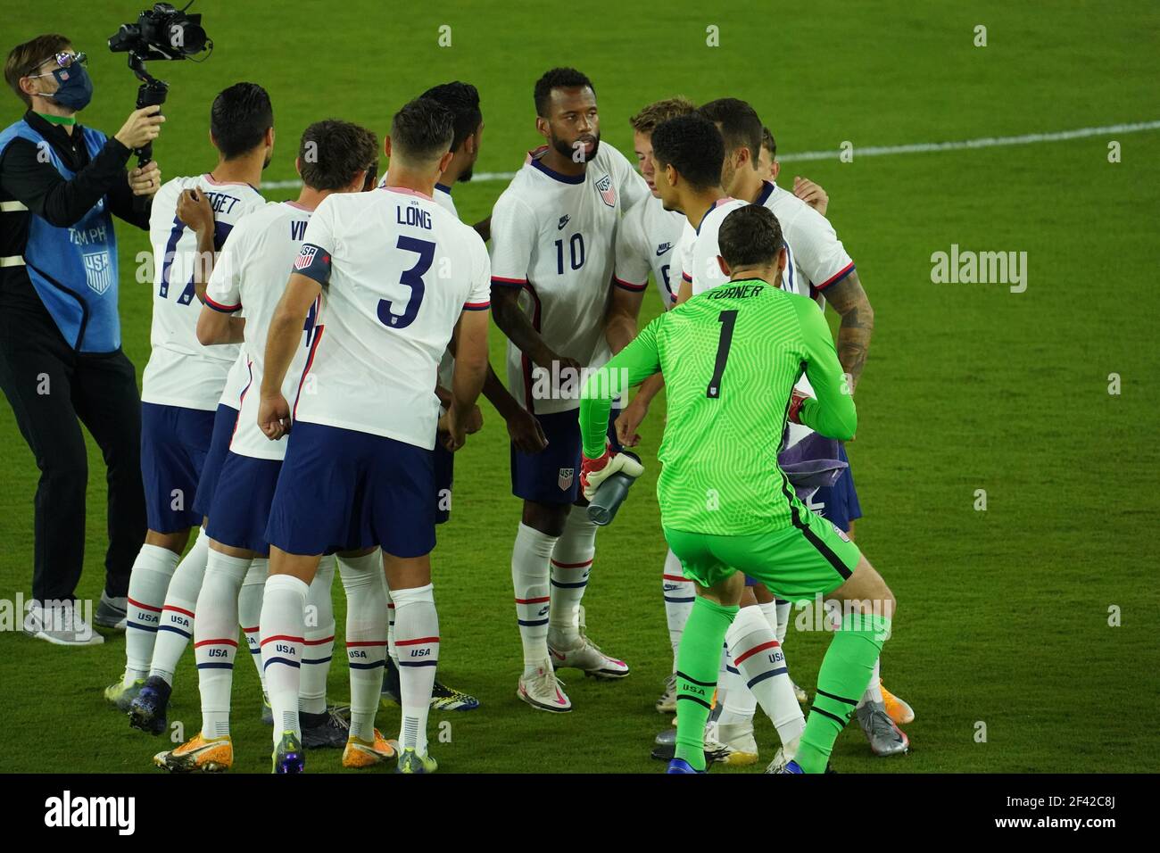 Orlando, Florida, USA, January 31, 2021, USA face Trinidad and Tobago in an International Friendly Match.  (Photo Credit:  Marty Jean-Louis) Stock Photo