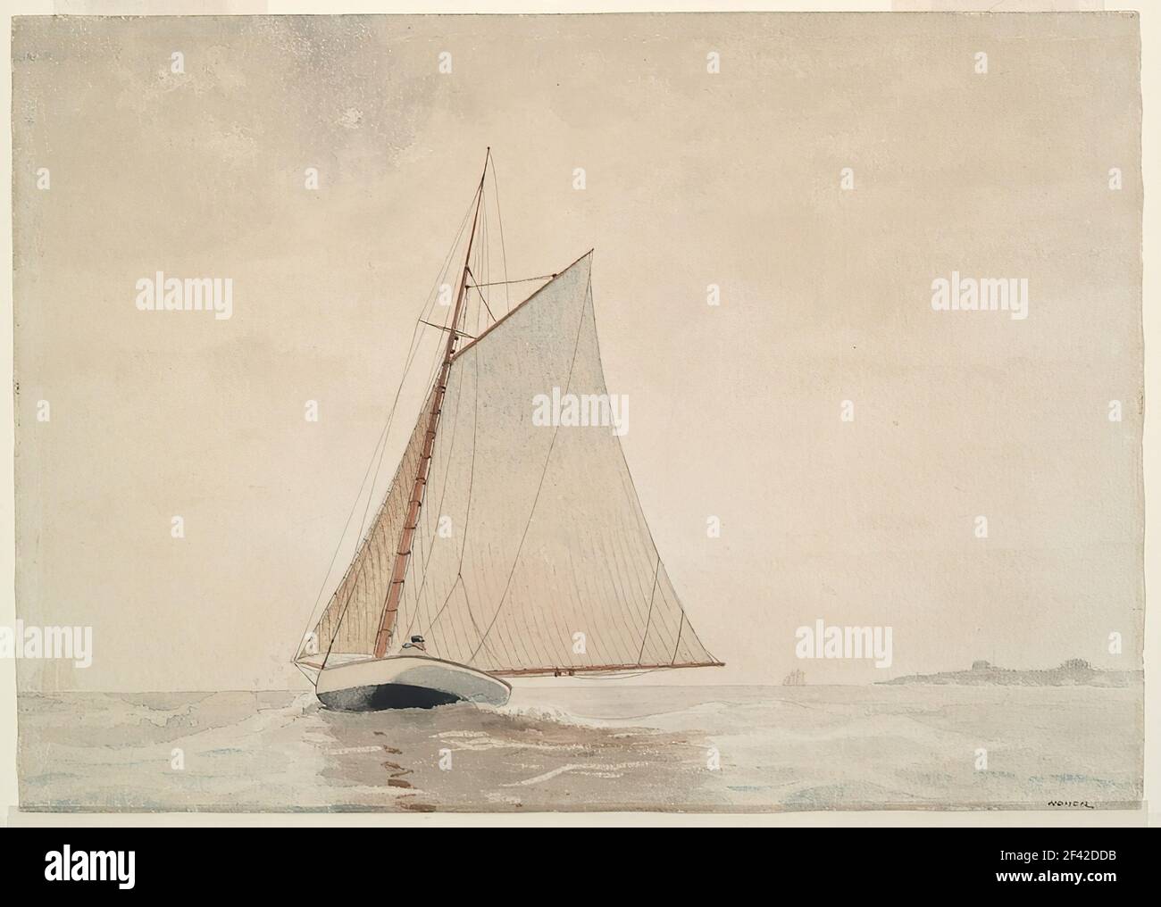 ウィンスロー・ホーマー、YACHT IN A COVE, GLOUCESTER