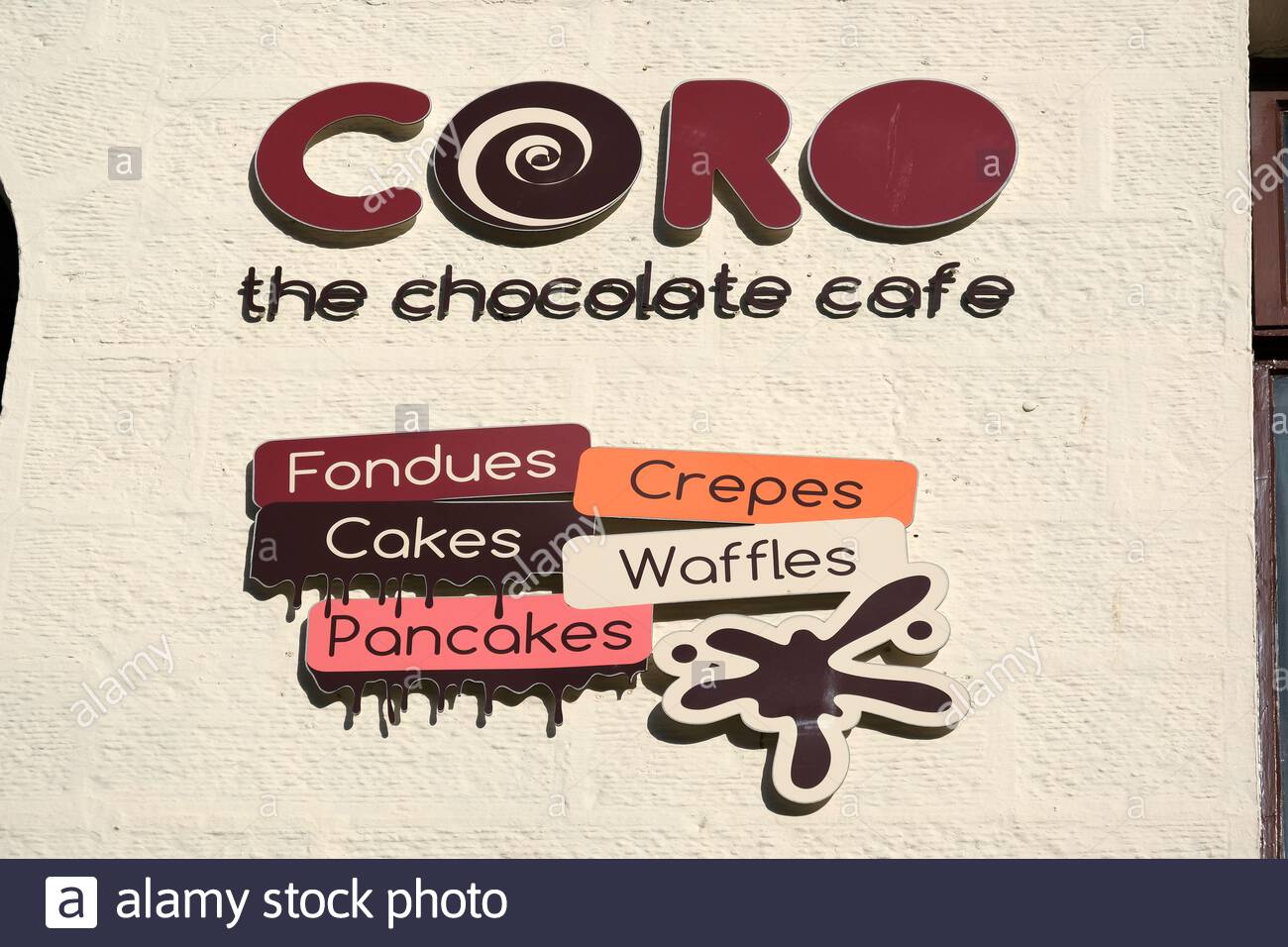 Coro the Chocolate Cafe, Frederick Street, Edinburgh Scotland Stock Photo