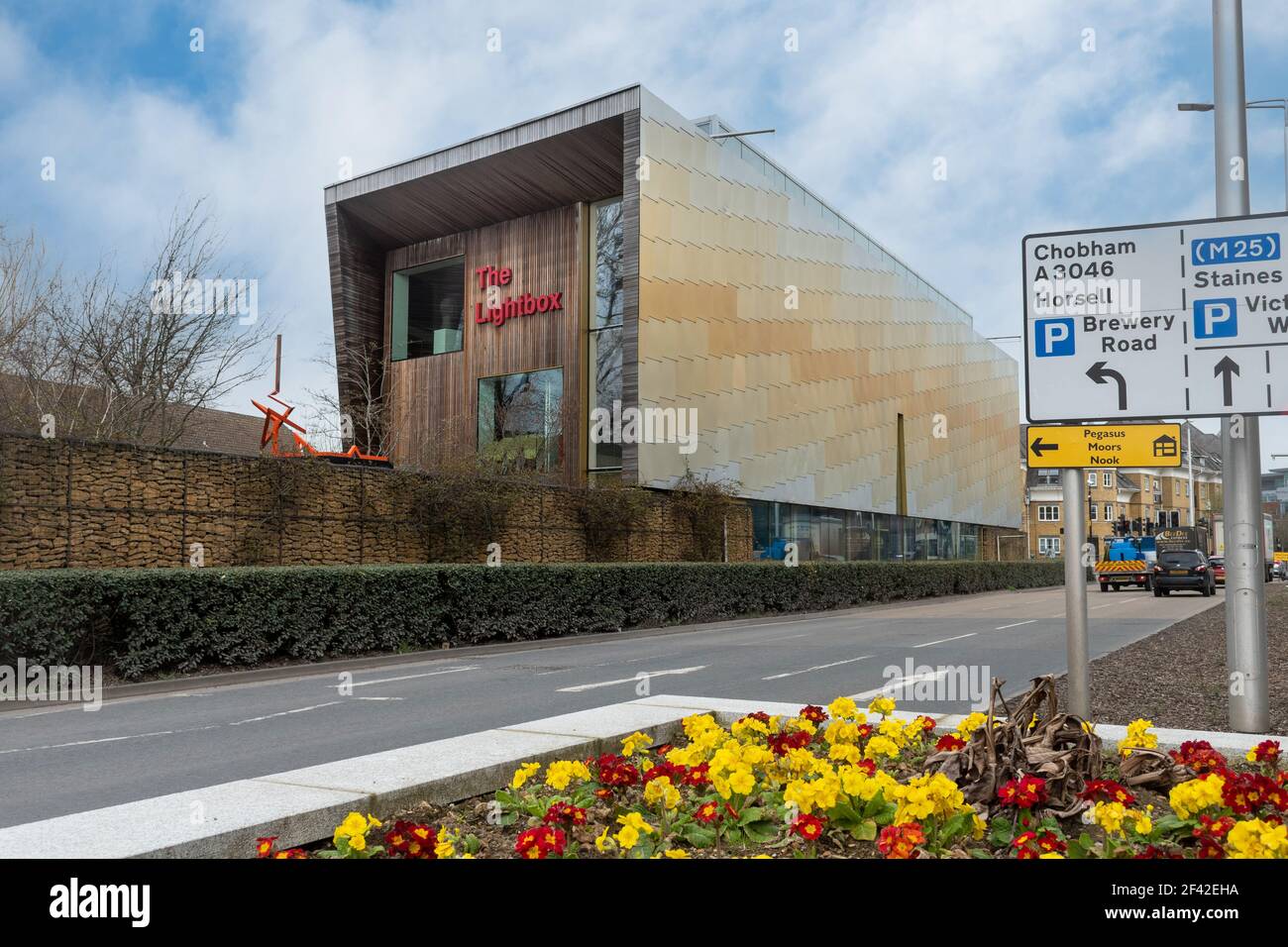 The Lightbox, an art gallery and museum in Woking, Surrey, UK Stock