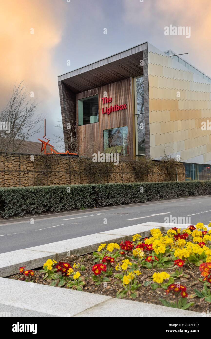 The Lightbox, an art gallery and museum in Woking, Surrey, UK Stock Photo