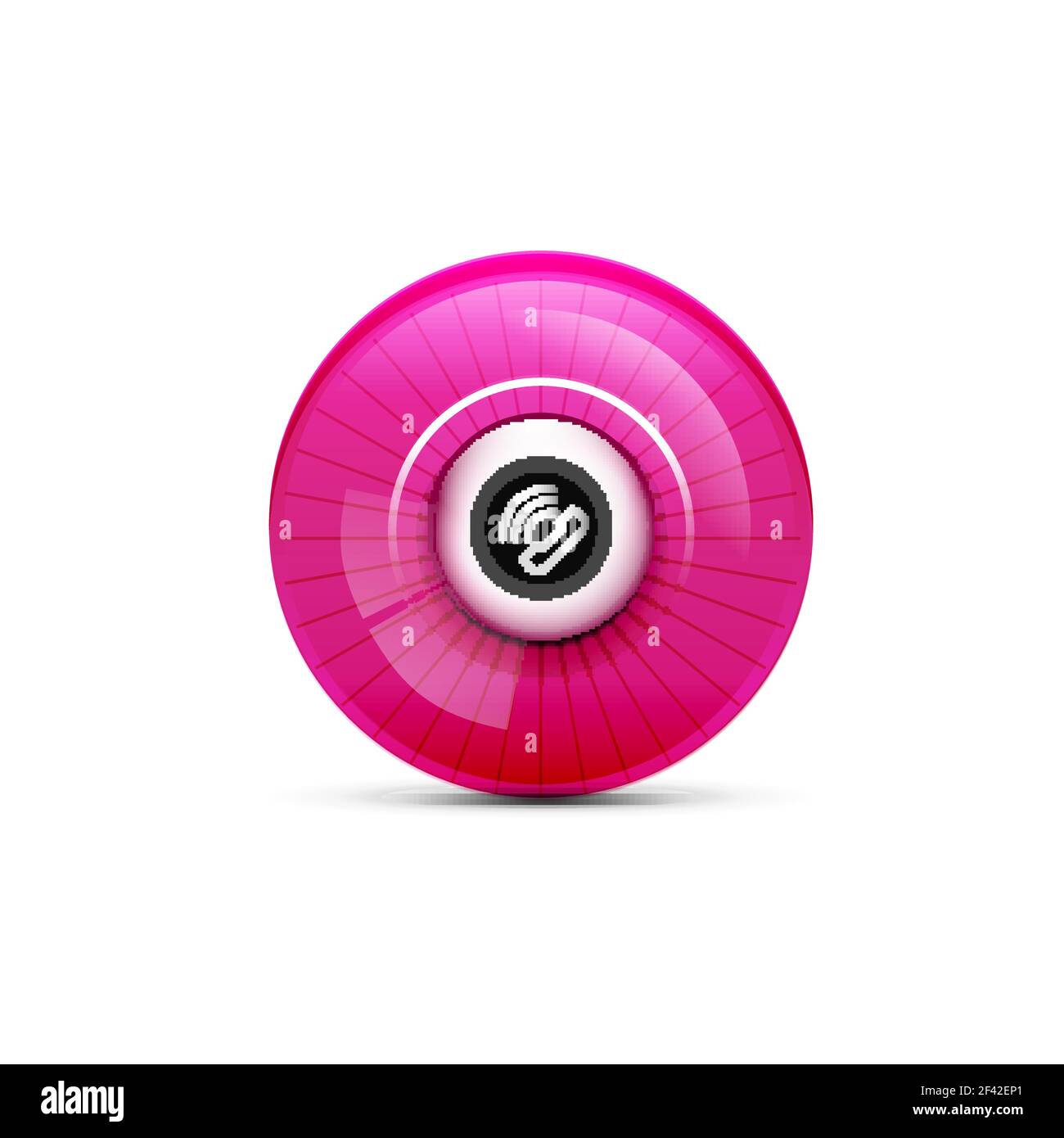Vector phone support web button. Vector phone support web button, digital technology concept, old phone icon Stock Vector