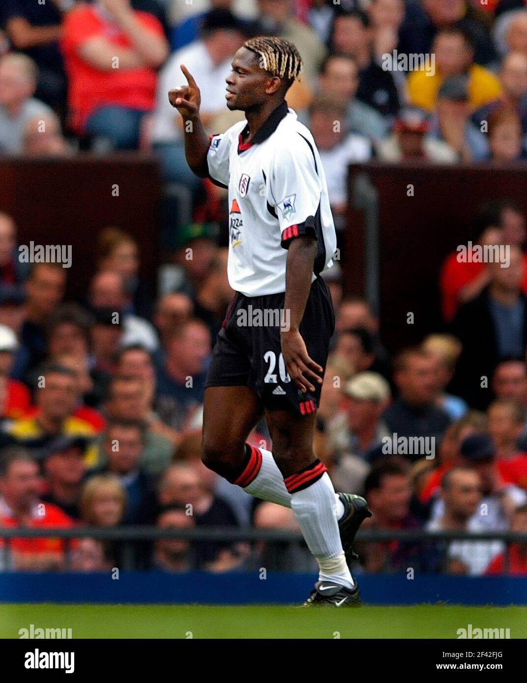 MANCHESTER UNITED  V FULHAM   SHAR AFTER SCORING THE 1ST GOAL PICTURE DAVID ASHDOWN.FOOTBALL Stock Photo