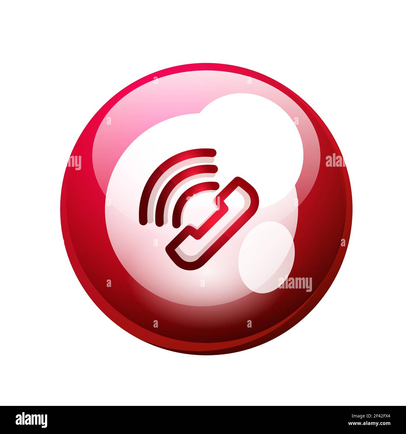 Phone support call center button. Phone support call center button, web icon design Stock Vector