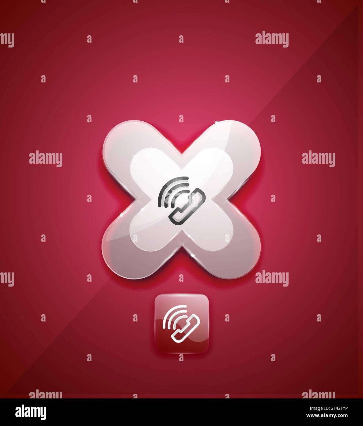 Phone support call center button. Phone support call center button, web icon design Stock Vector