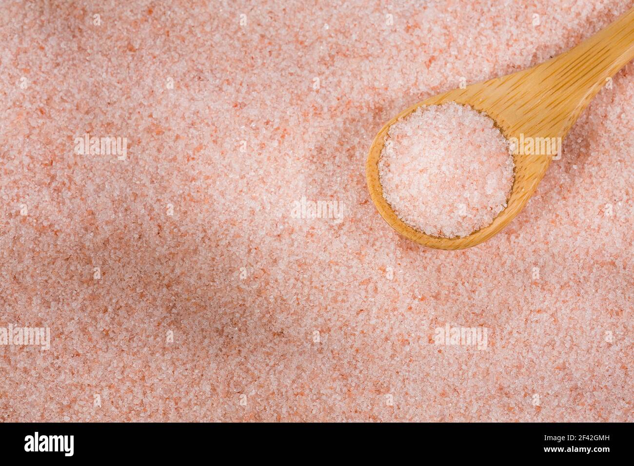 Fine grain pink salt from Himalayan Stock Photo