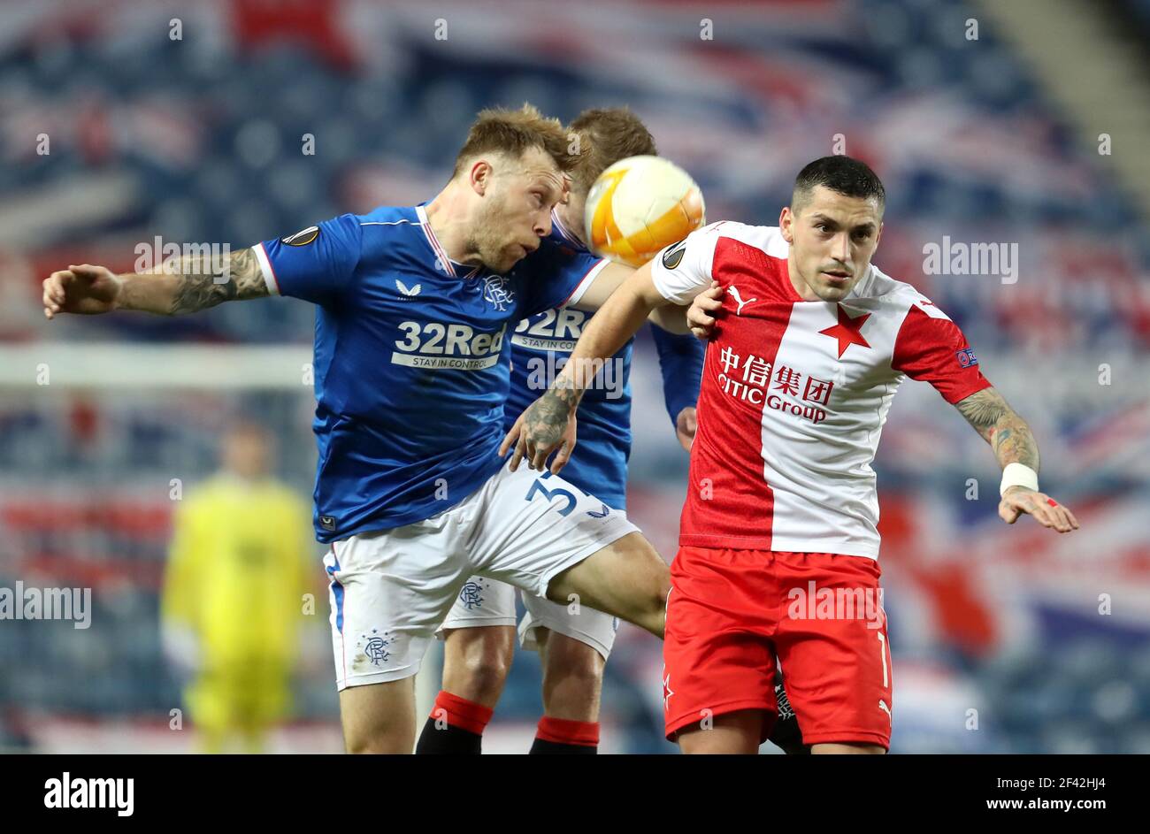 Rangers 0-2 Slavia Prague (1-3 agg): Nine-man Gers eliminated by Olayinka  and Stanciu - myKhel