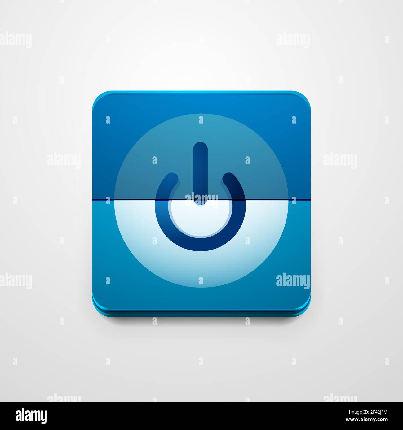 Power button technology logo, digital art techno concept, on off icon ...