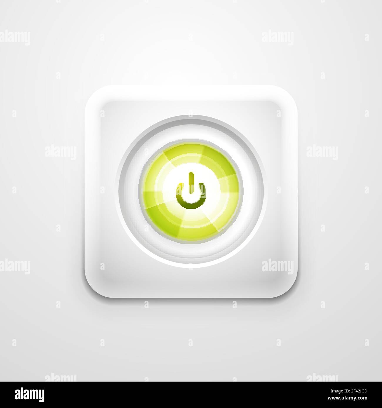 Power button technology logo, digital art techno concept, on off icon ...