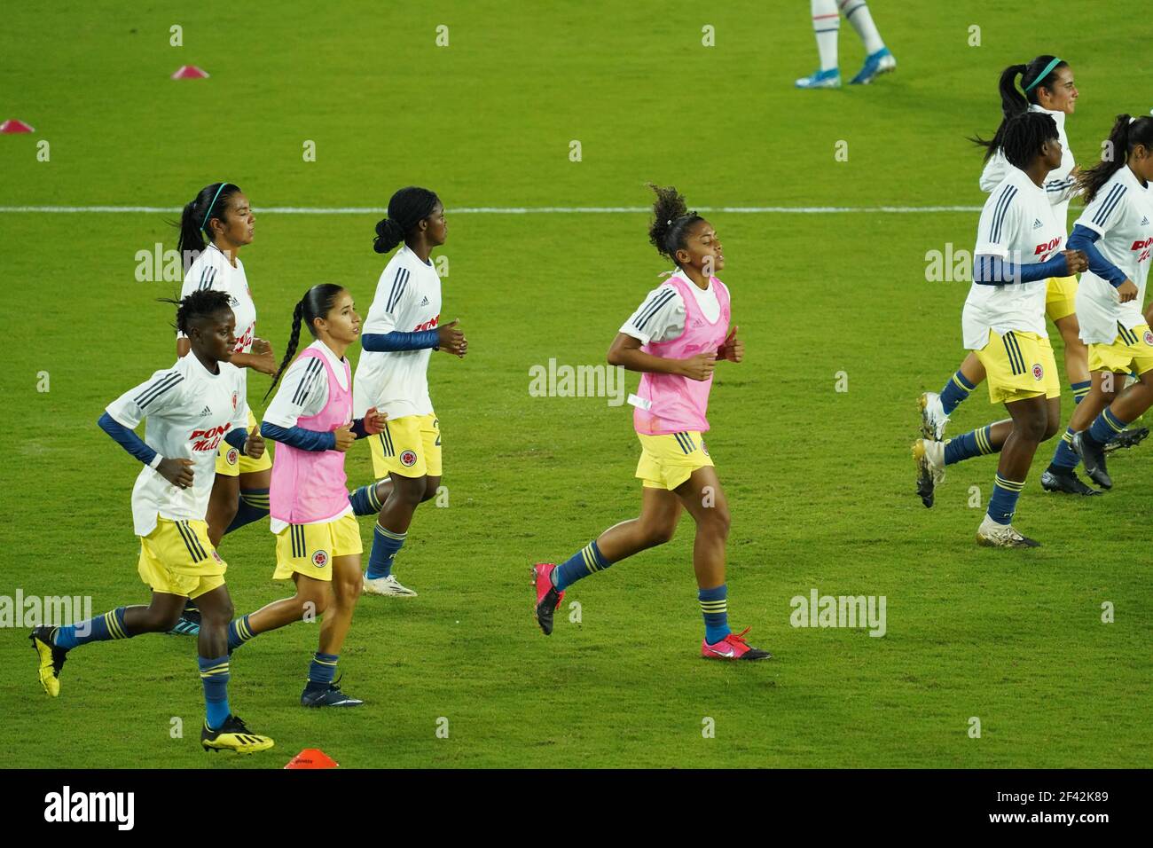 Orlando, Florida, USA, January 22, 2021, USA face Colombia in an International Friendly Match.  (Photo Credit:  Marty Jean-Louis) Stock Photo