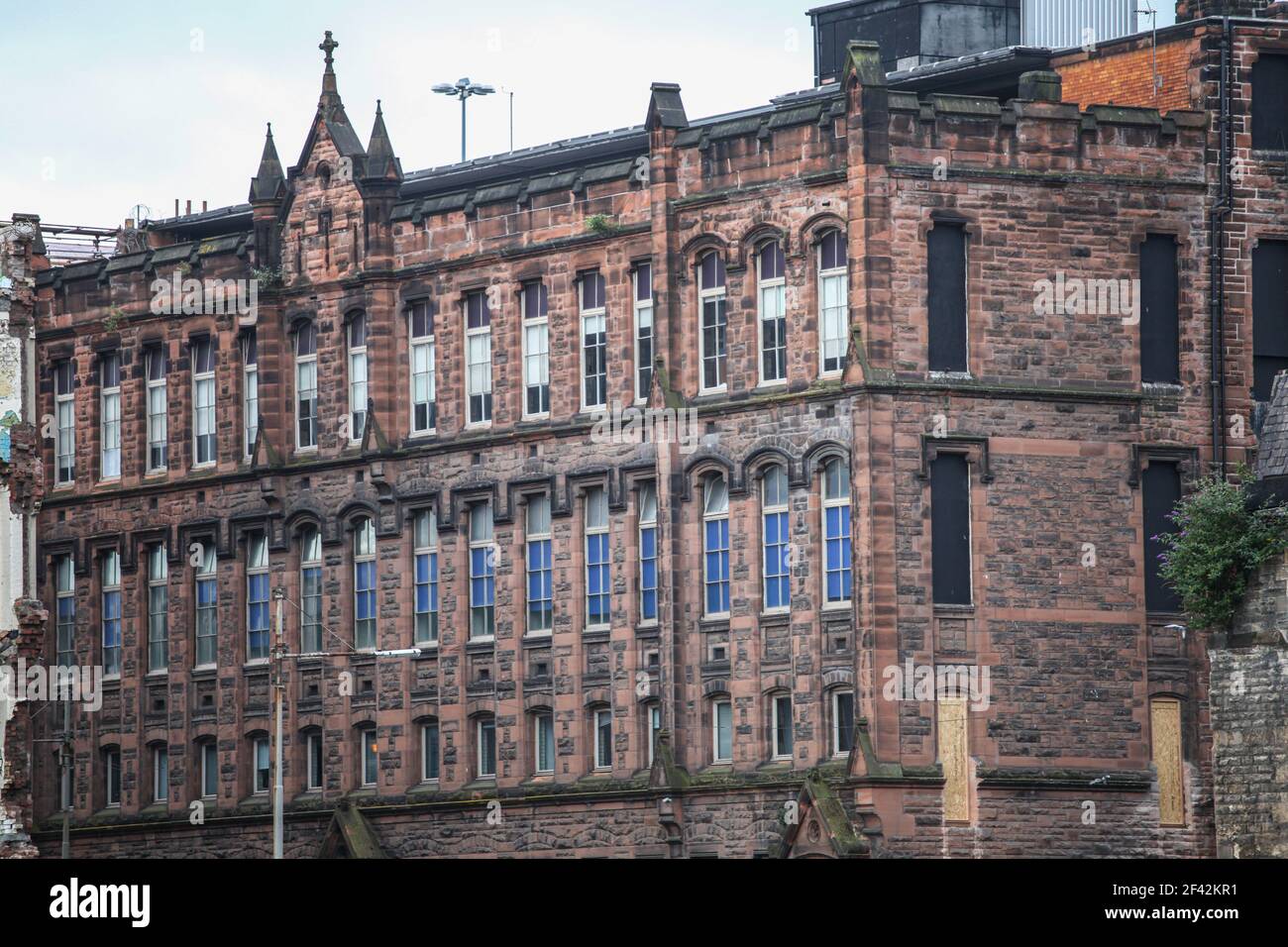 Derelict victorian factory building in hires stock photography and