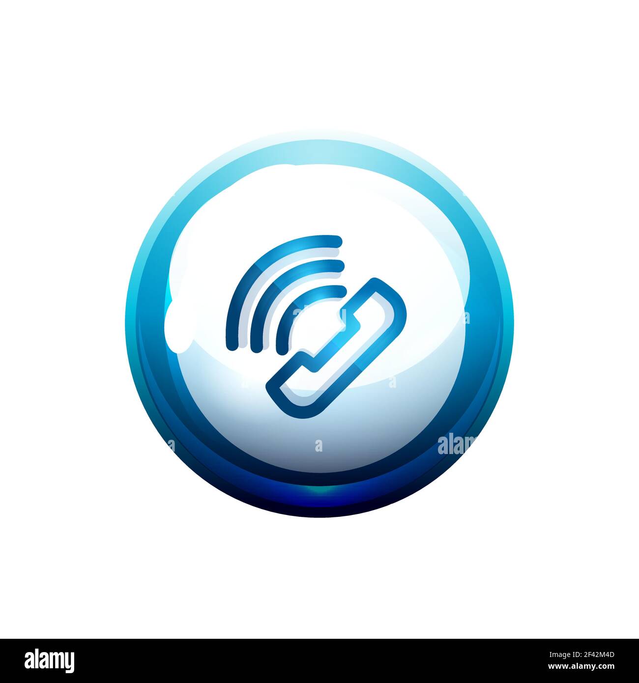 Phone support call center button. Phone support call center button, web icon design Stock Vector
