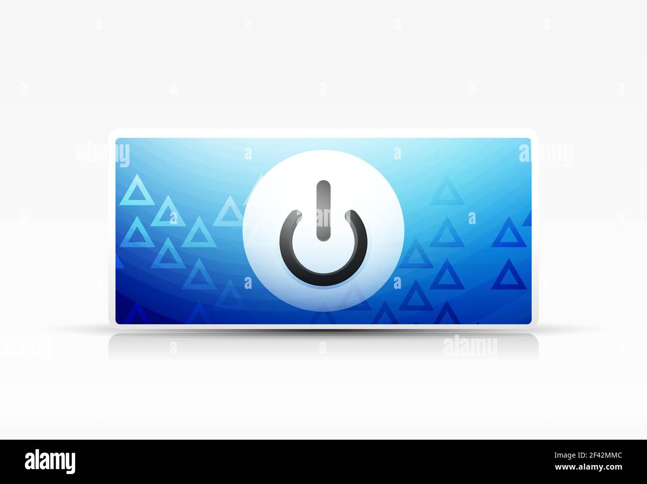 Power button technology logo, digital art techno concept, on off icon ...