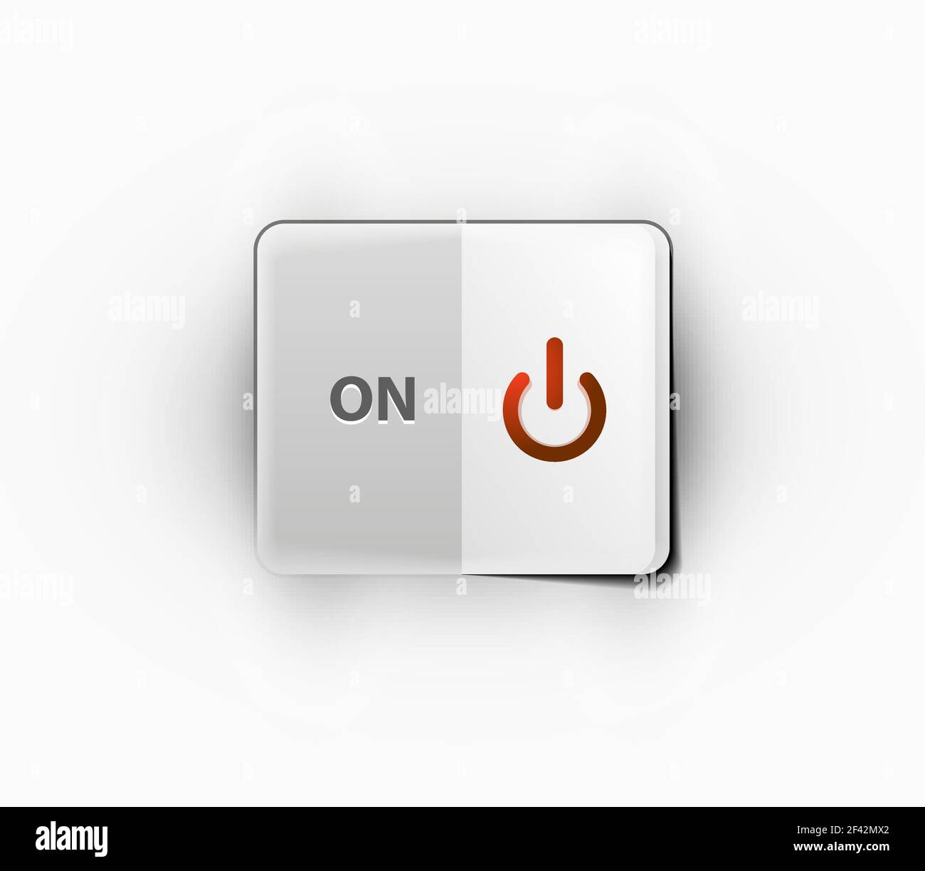 Power button technology logo, digital art techno concept, on off icon ...