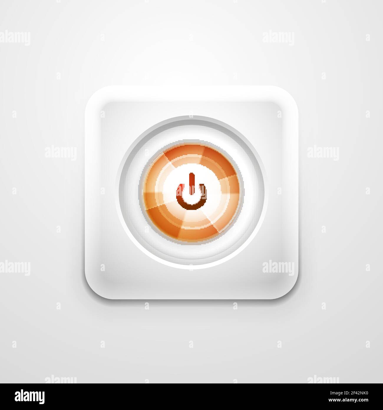 Power button technology logo, digital art techno concept, on off icon. Vector power button technology logo, digital art techno concept, on off icon Stock Vector