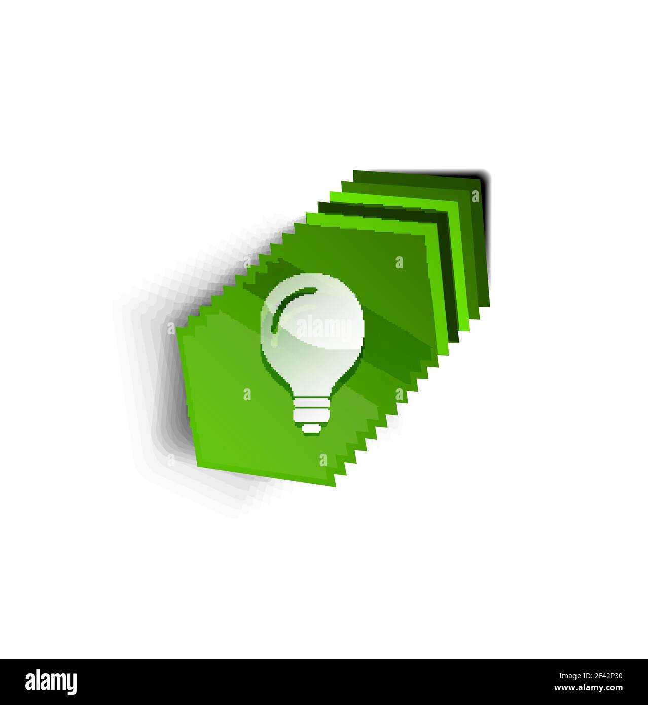 Light bulb, new idea concept web button. Light bulb, new idea concept web button, vector illustration Stock Vector